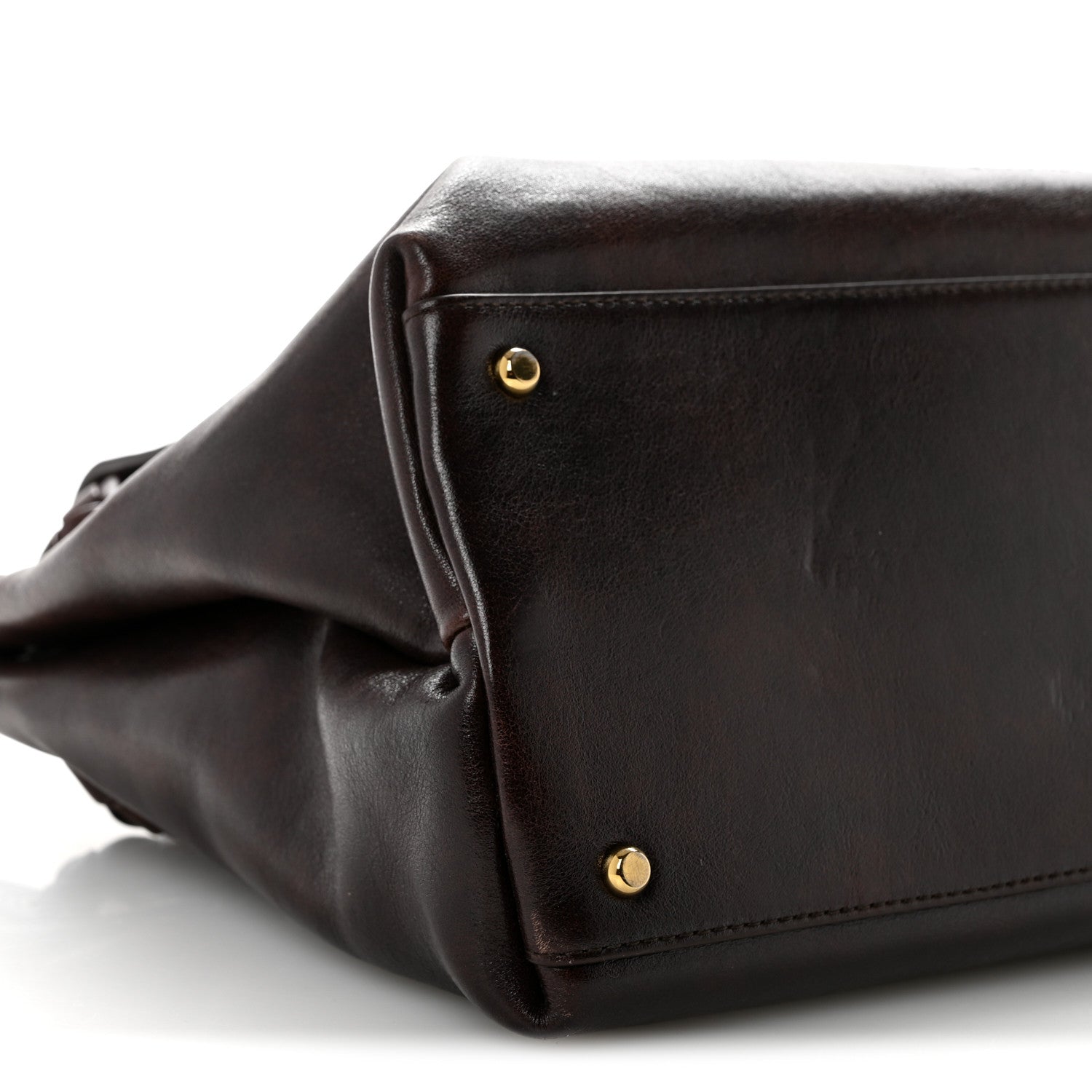 Bottega Veneta Silky Calfskin Medium Ciao Ciao Dark Mahogany 9 of 14