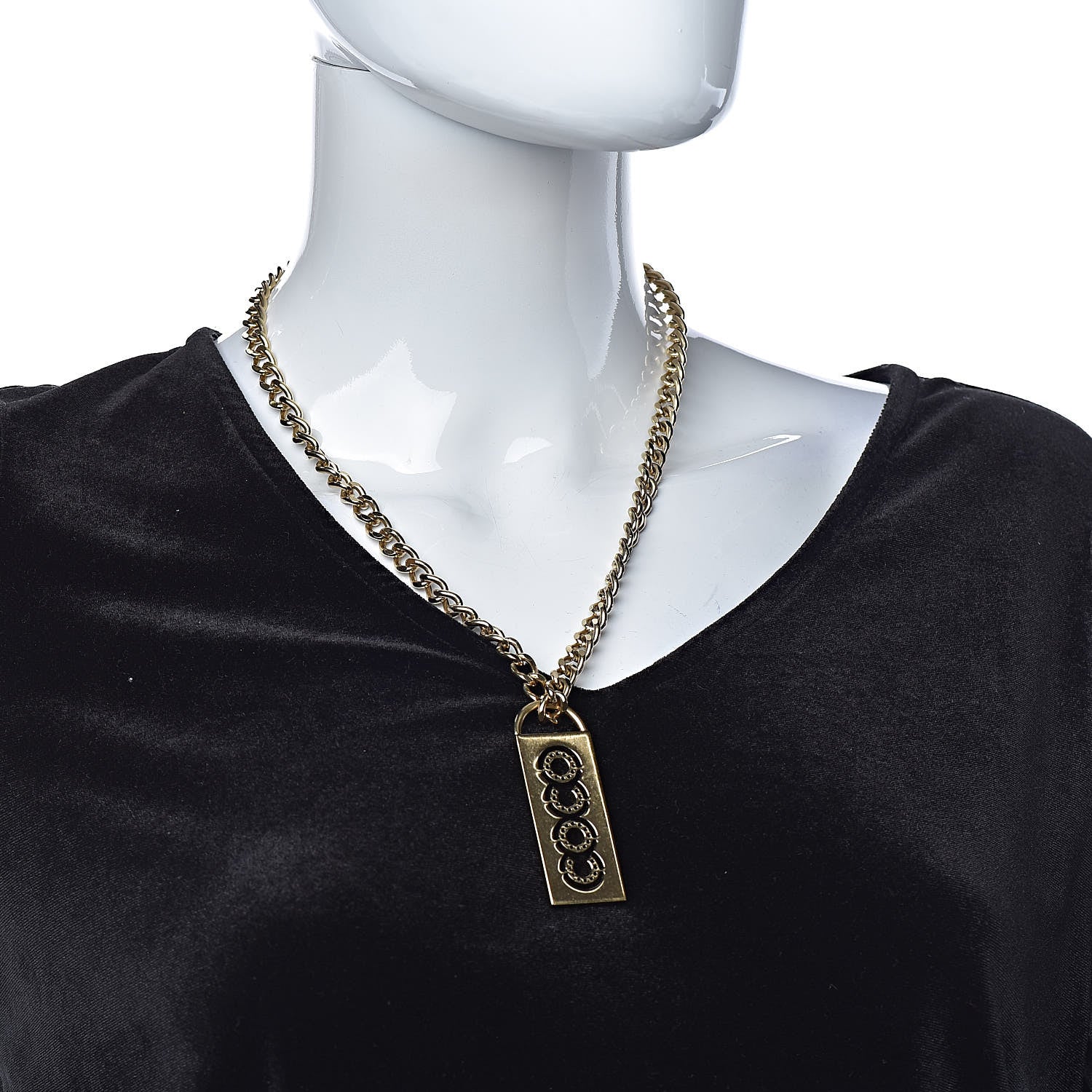 Chanel Coco Chain Necklace Gold 2 of 6