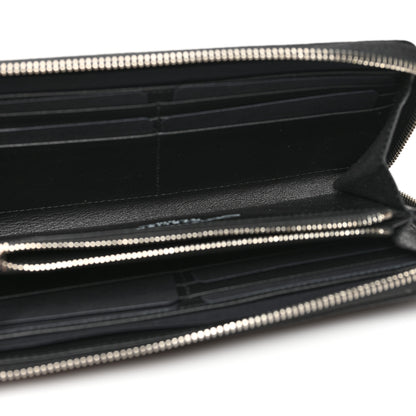 Christian Dior HOMME Grained Calfskin Zipped Wallet Black 5 of 6