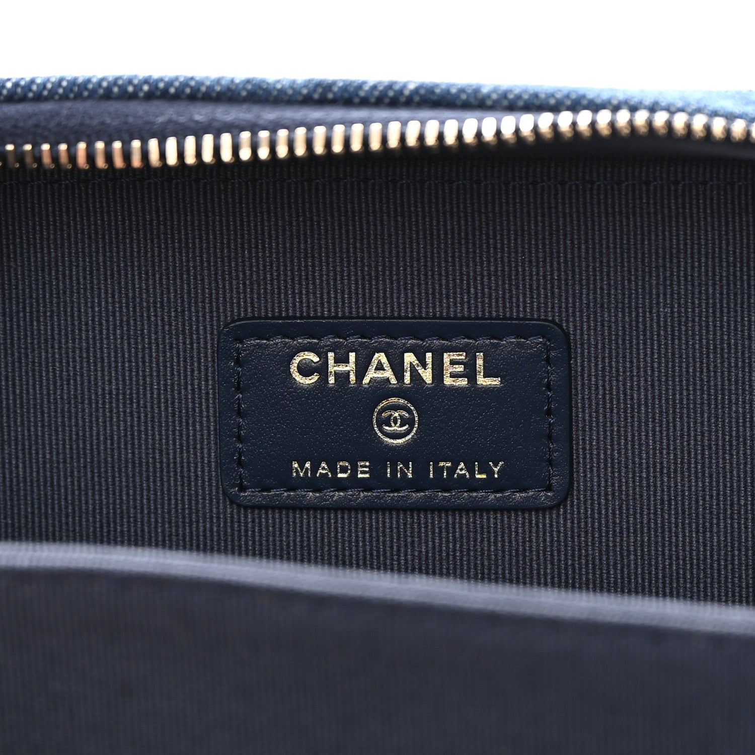 Chanel Printed Denim CC Camera Case Blue 6 of 10