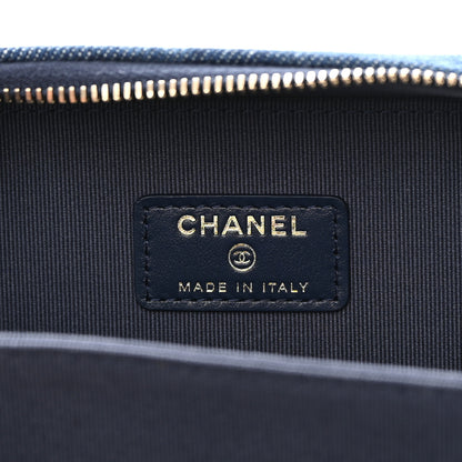 Chanel Printed Denim CC Camera Case Blue 6 of 10