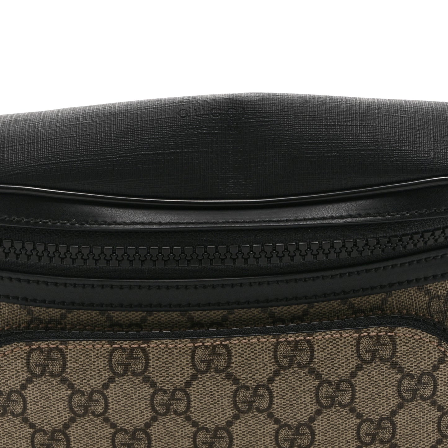 GG Supreme Monogram Belt Bag Black