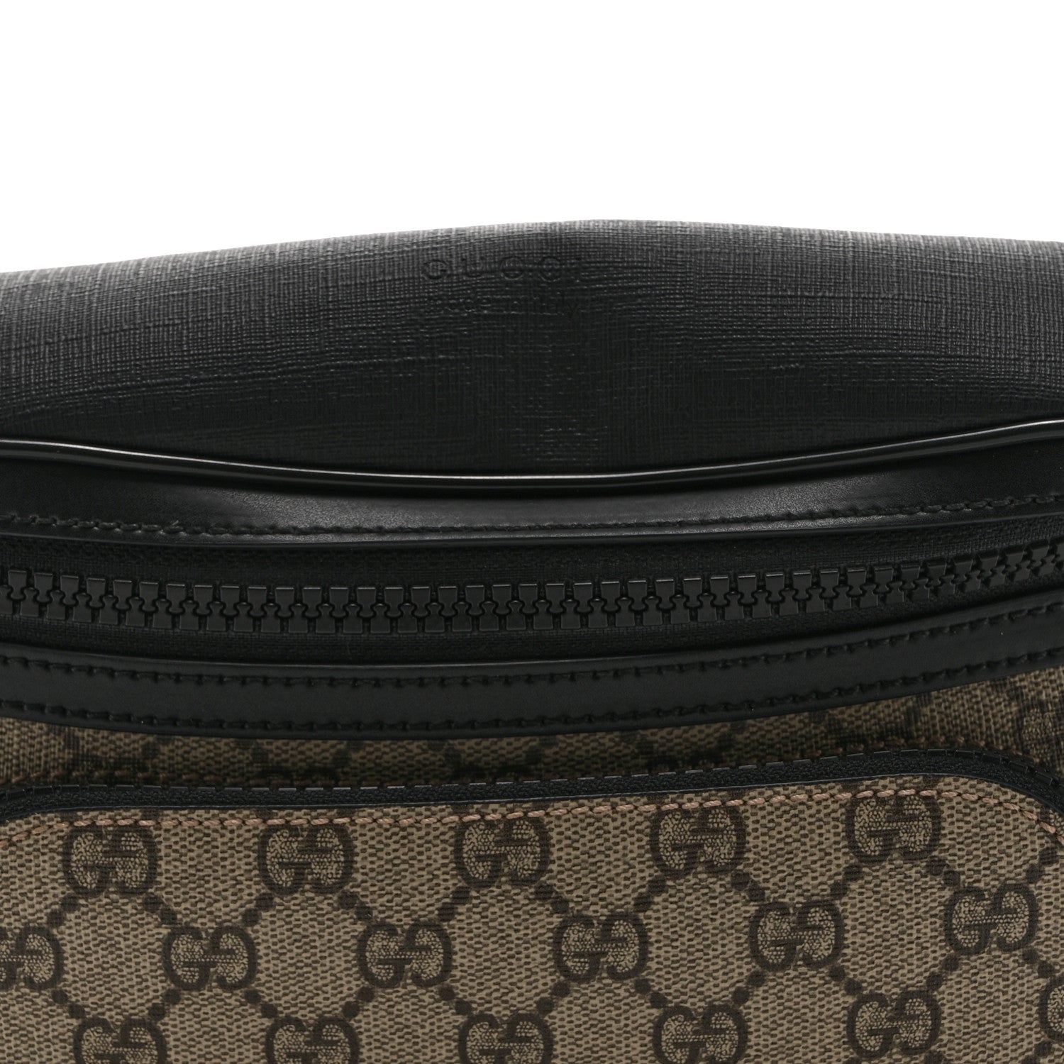 Gucci GG Supreme Monogram Belt Bag Black 9 of 11
