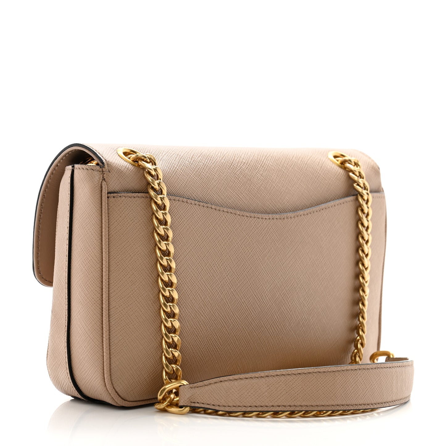 Saffiano Flap Shoulder Bag Cammeo