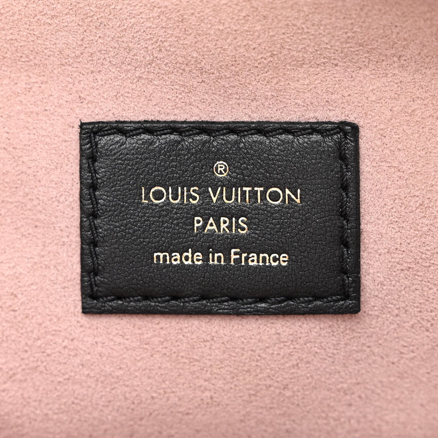 Lambskin Embossed Monogram Coussin PM Black