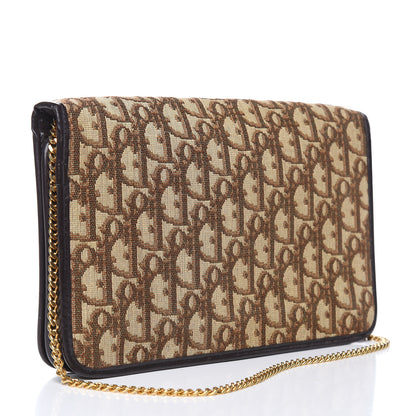 Christian Dior Monogram Chain Flap Brown 3 of 12