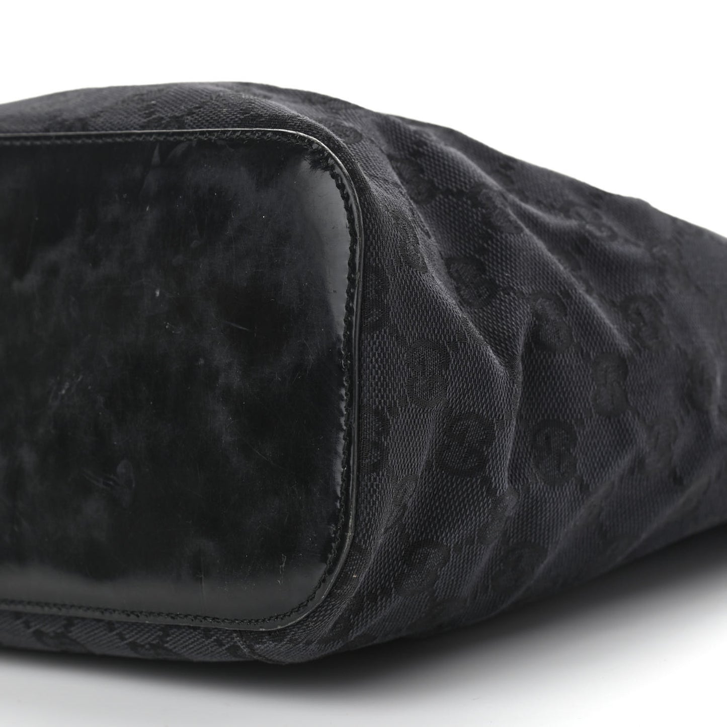Monogram Loop Bucket Tote Black
