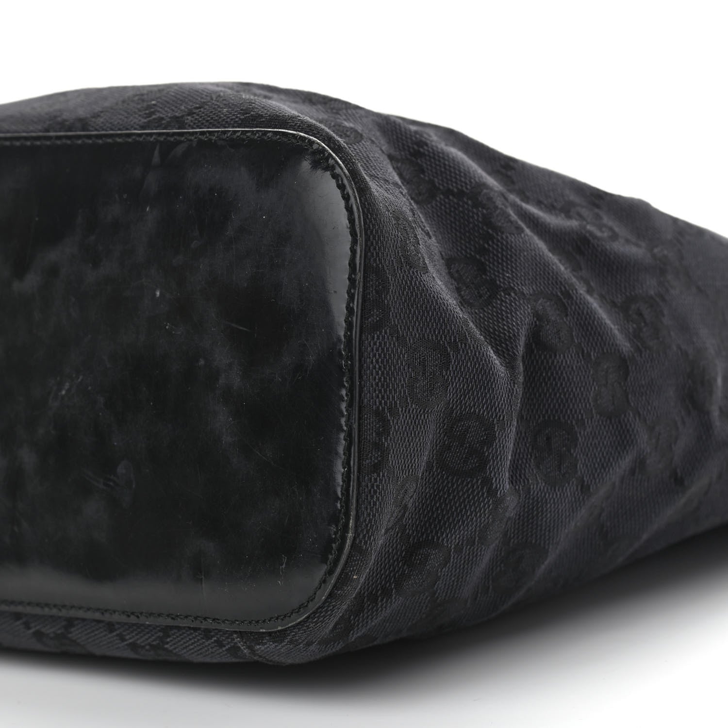 Gucci Monogram Loop Bucket Tote Black 10 of 11
