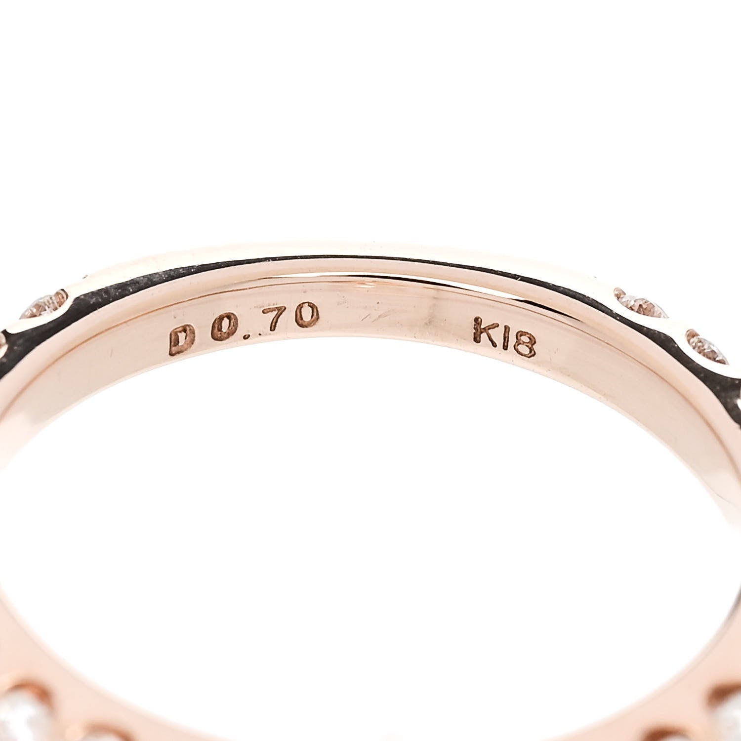 Parker & West by FASHIONPHILE 18K Rose Gold Diamond 1.014ct Pear Cut Pave Band Engagement Ring  51 5.75 11 of 11