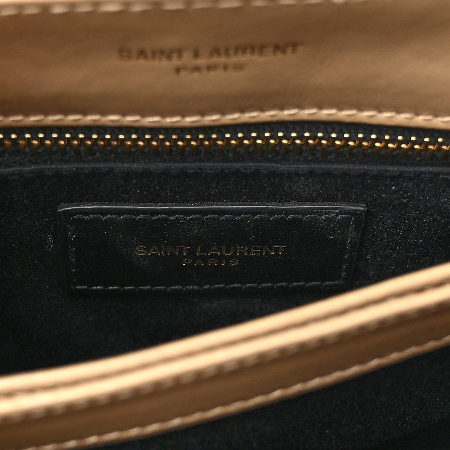 Saint Laurent Calfskin Y Quilted Monogram Toy Loulou Crossbody Bag Taupe 6 of 11
