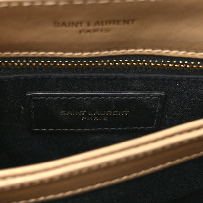 Saint Laurent Calfskin Y Quilted Monogram Toy Loulou Crossbody Bag Taupe 6 of 11