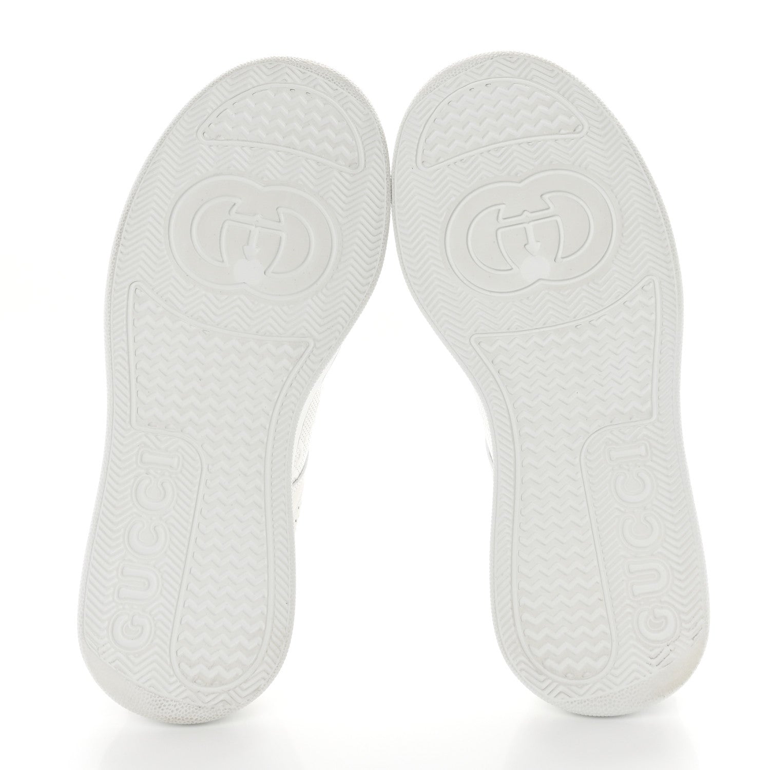 Gucci Calfskin GG Tennis Embossed Perforated Womens Platform 55mm Sneakers 38.5 Great White 5 of 7