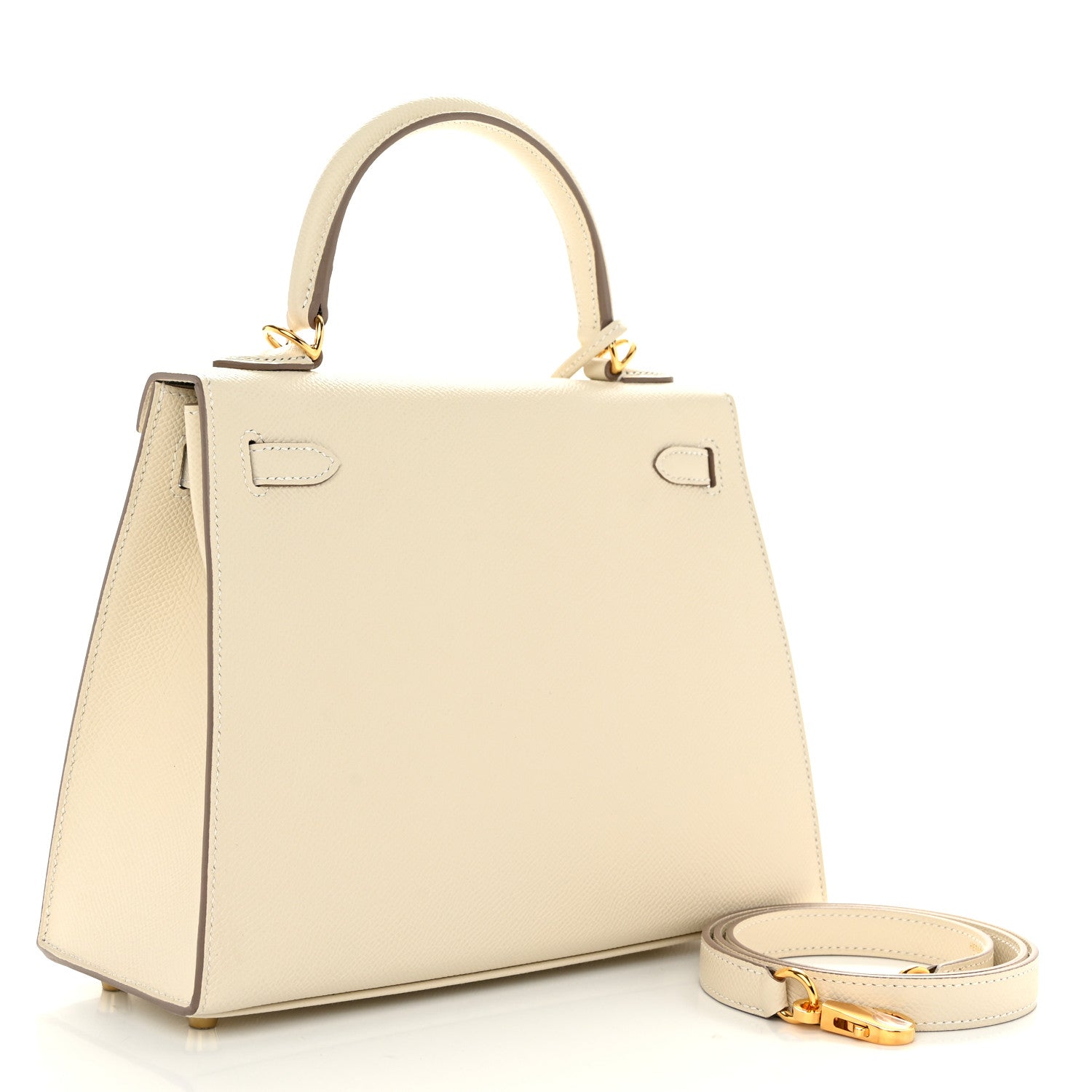 Hermes Epsom Kelly Sellier 25 Craie 3 of 11