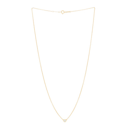 Tiffany 18K Yellow Gold Diamond .08ct Elsa Peretti Diamonds by the Yard Pendant Necklace 2 of 5
