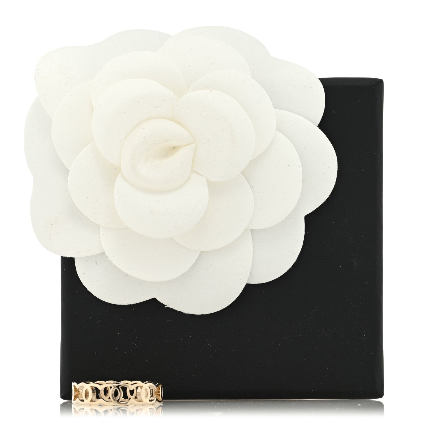 Chanel Metal CC Ring 6 52 Gold 5 of 5