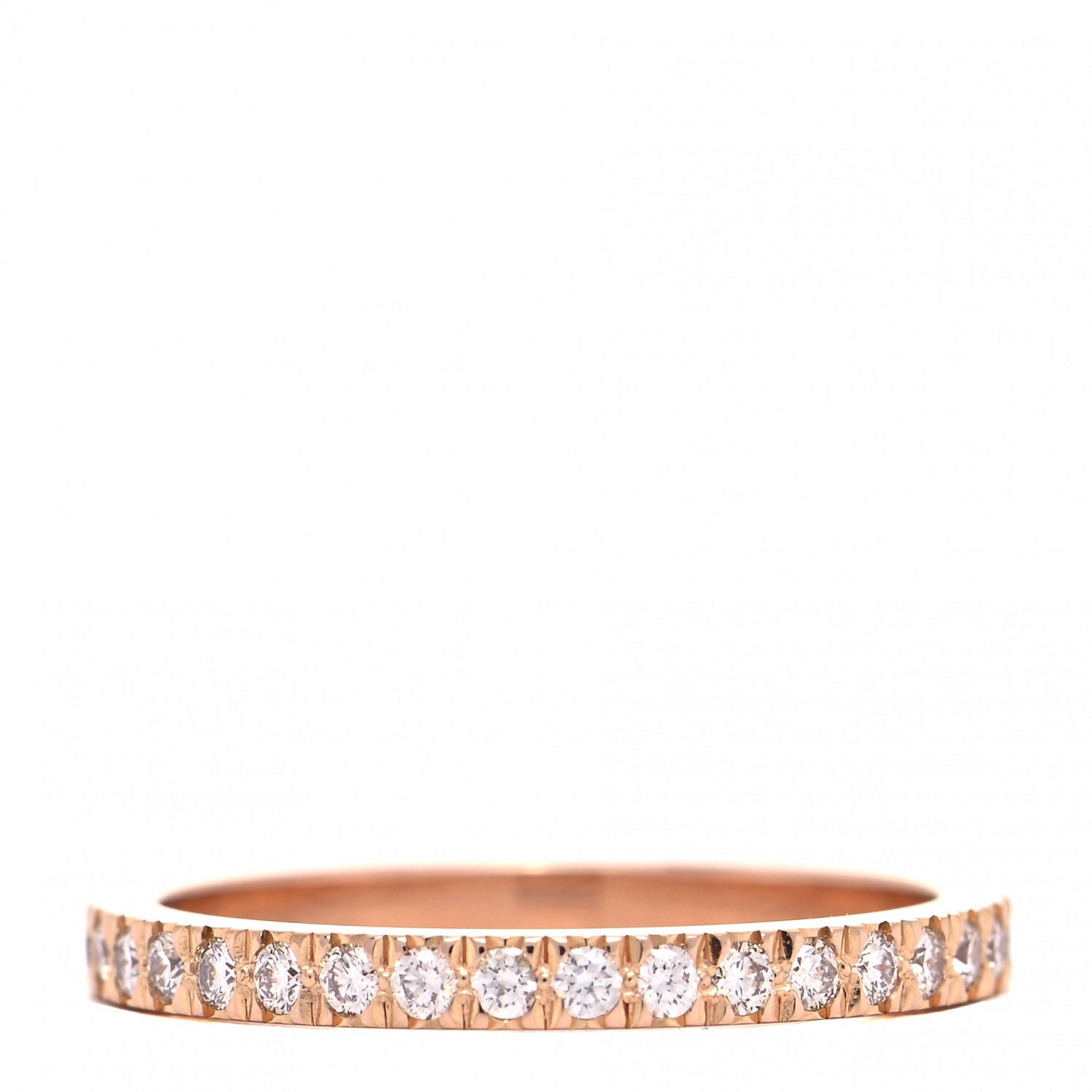 Tiffany 18K Rose Gold Diamond .36ctw Soleste Full Eternity Band Ring 52 6 3 of 4