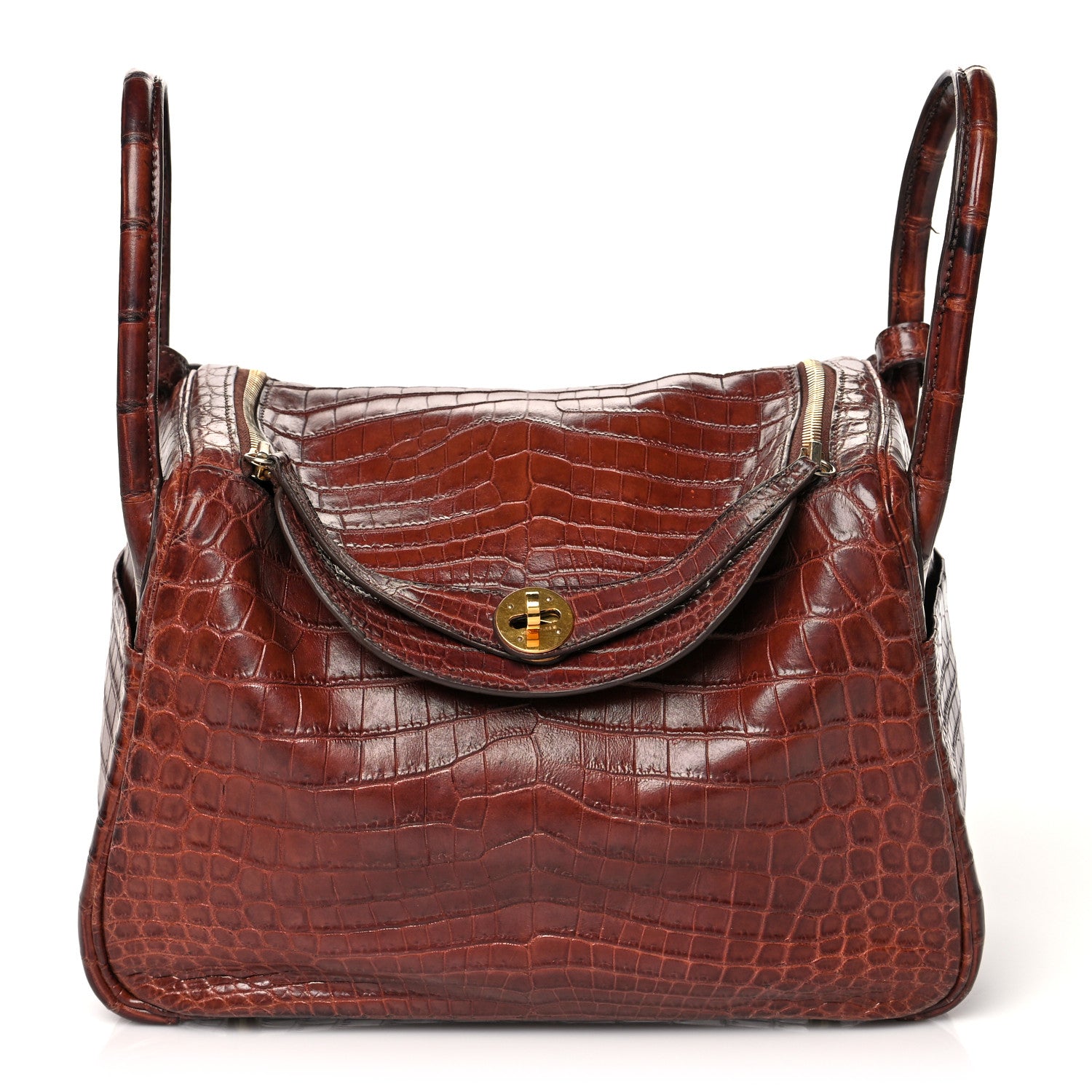 Hermes Matte Niloticus Crocodile Lindy 30 Miel 1 of 15