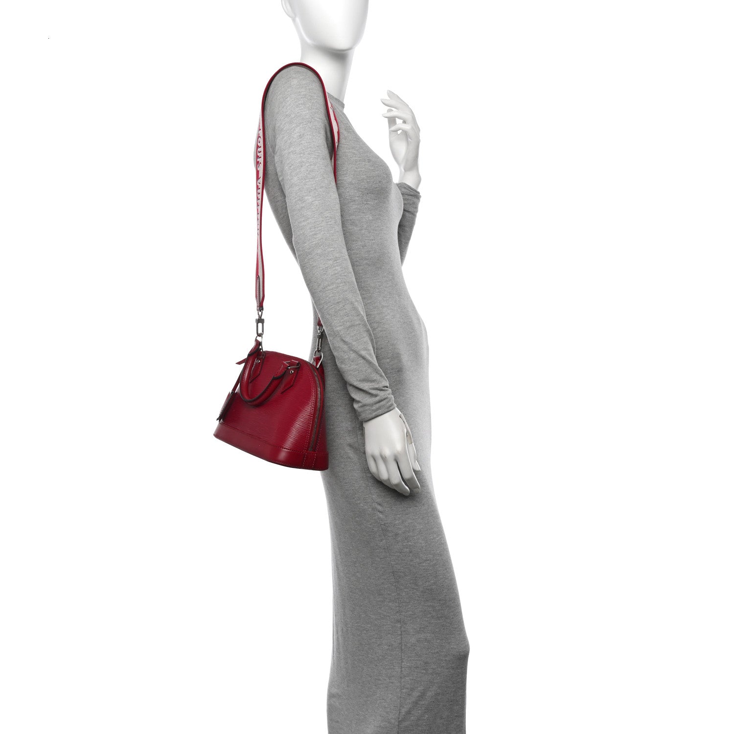 Louis Vuitton Epi Jacquard Alma BB Raspberry 2 of 12