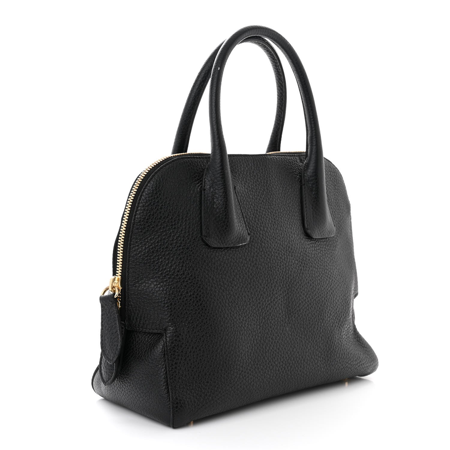 Burberry London Grainy Calfskin Small Greenwood Bowling Bag Black 3 of 15