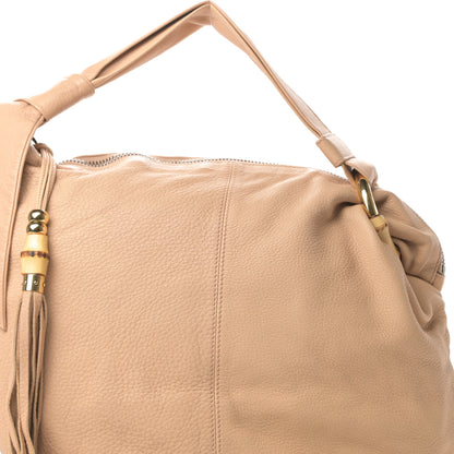 Gucci Pebbled Calfskin Medium Jungle Hobo Beige 8 of 10