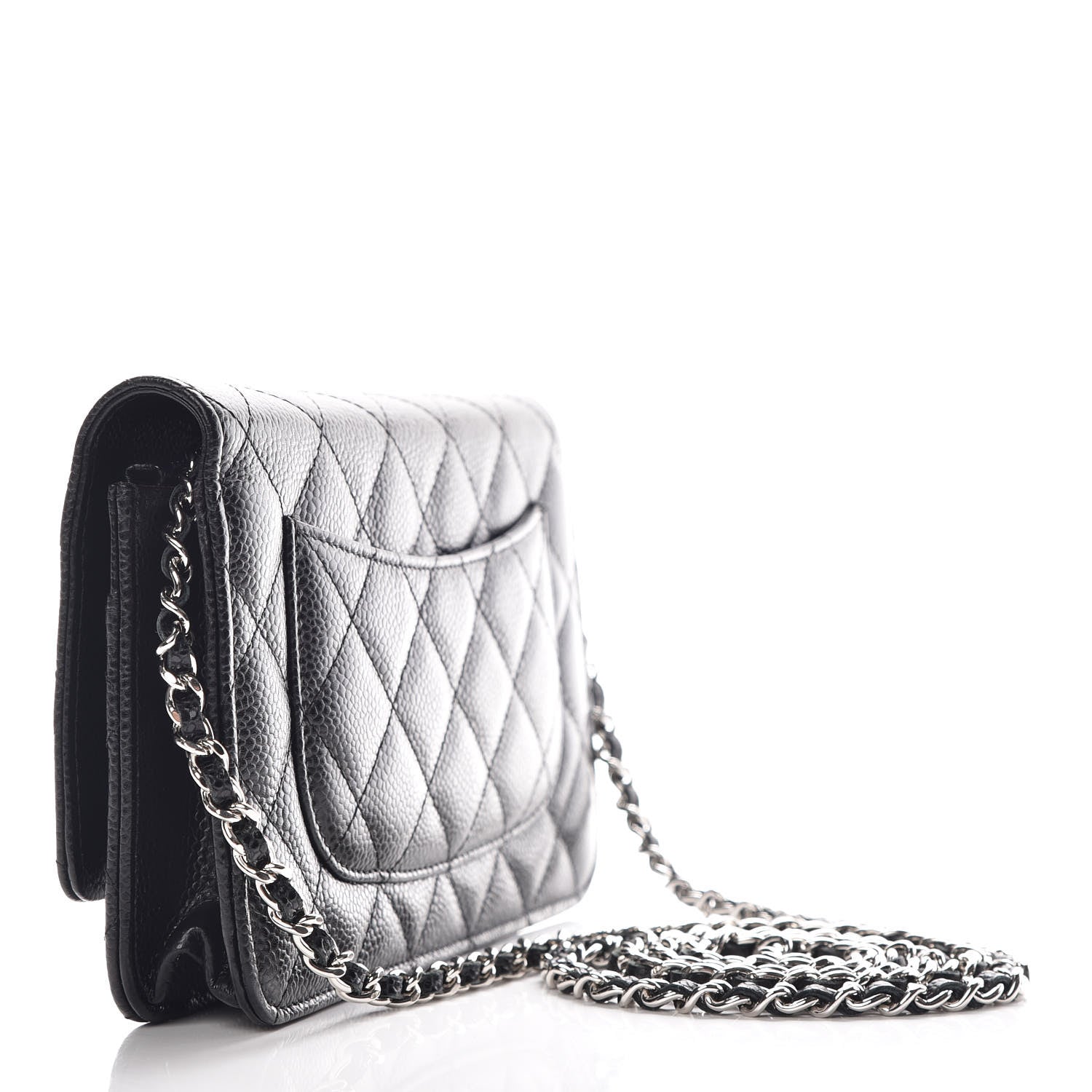 Chanel Caviar Quilted Wallet On Chain WOC Black 3 of 11