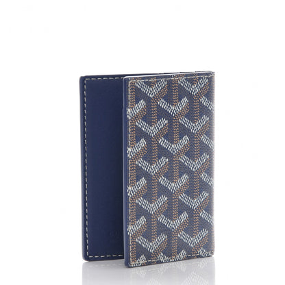 Goyard Goyardine Saint Marc Folding Card Case Navy 3 of 6