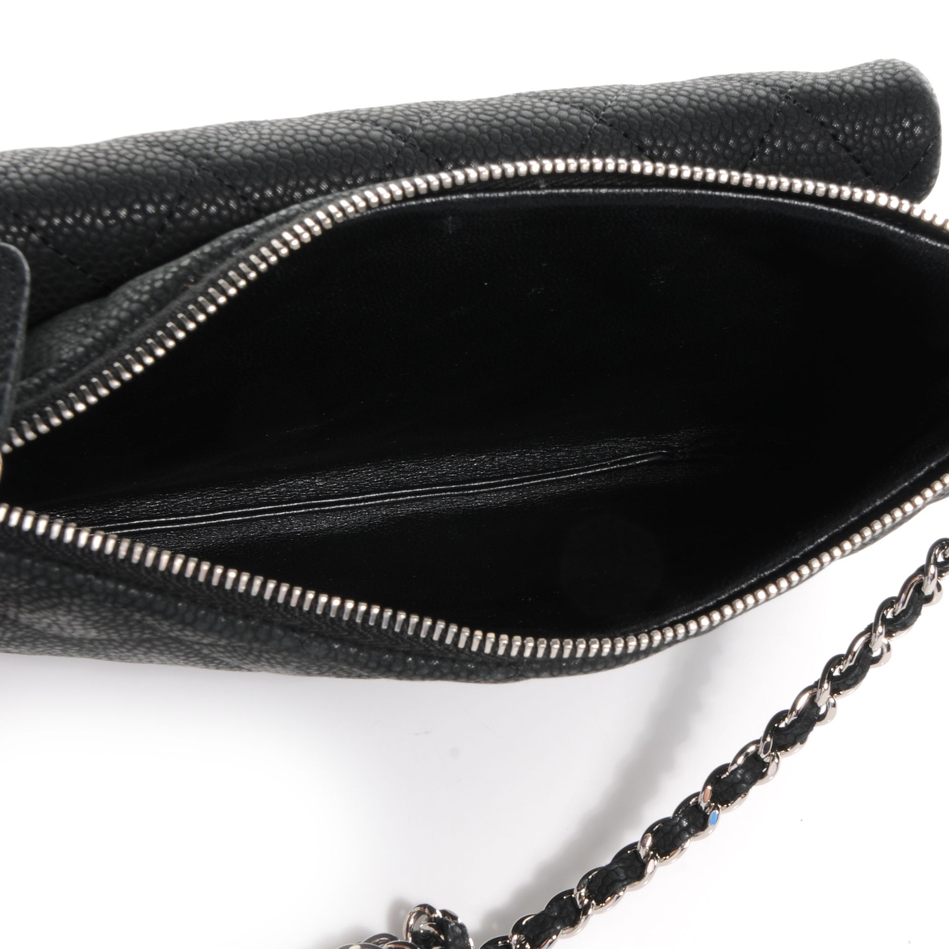 Chanel Iridescent Caviar Daily Zip Crossbody Black 5 of 8