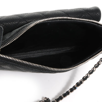 Chanel Iridescent Caviar Daily Zip Crossbody Black 5 of 8