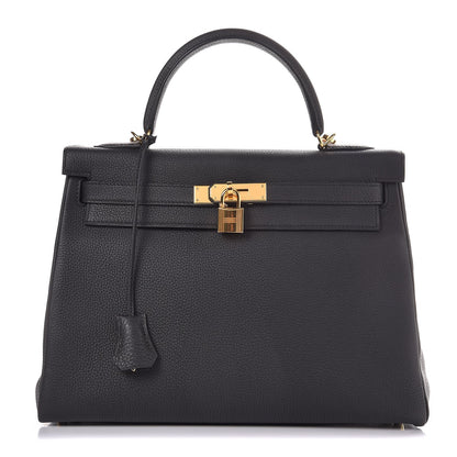 Hermes Togo Kelly Retourne 32 Black 1 of 38