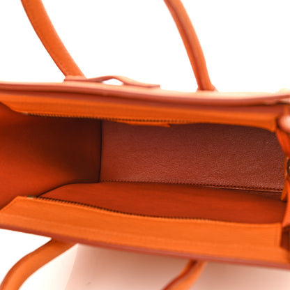 Celine Drummed Calfskin Nano Luggage Bright Orange 5 of 10