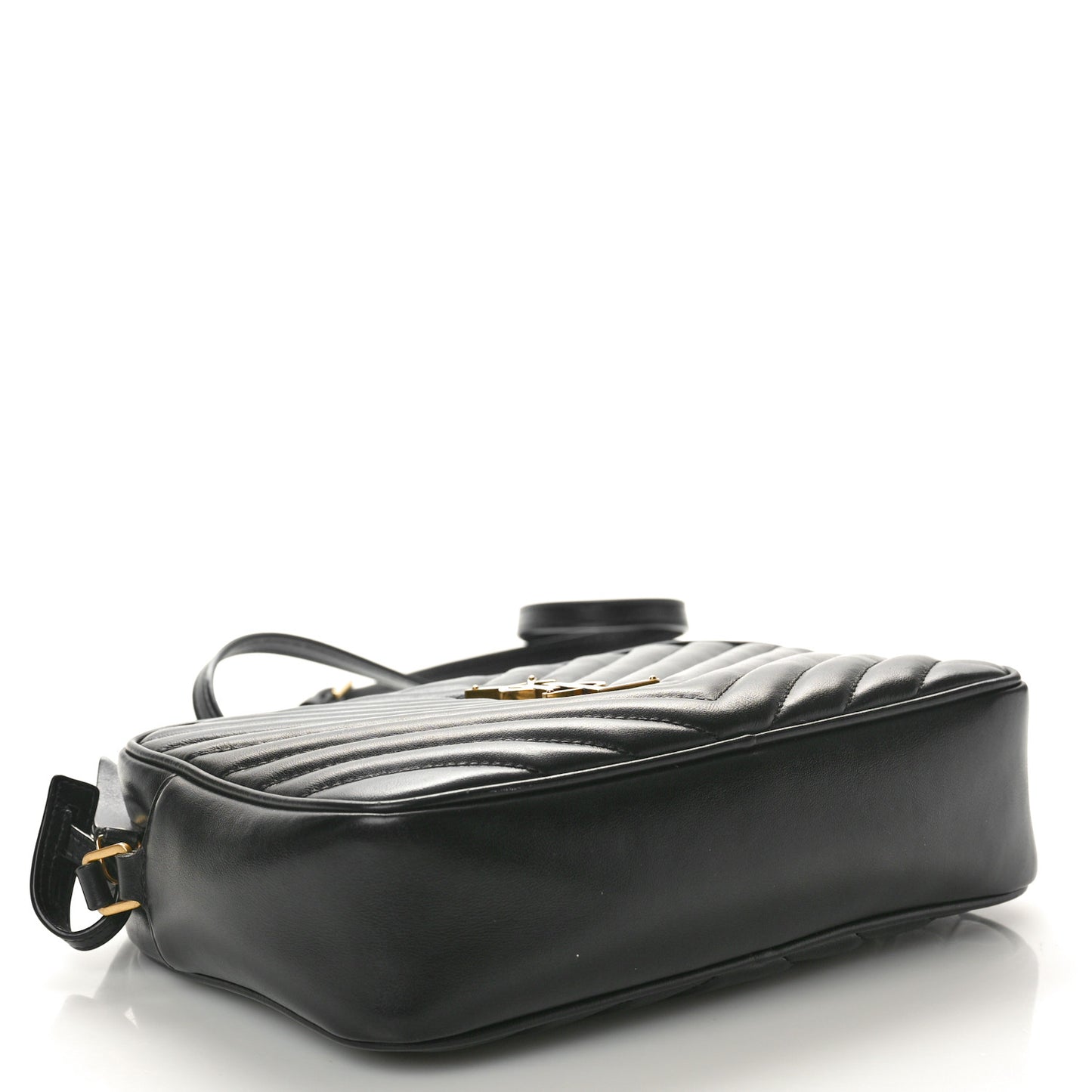 Calfskin Matelasse Monogram Lou Camera Bag Black