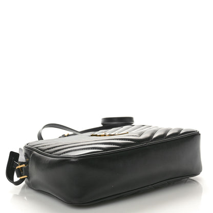 Saint Laurent Calfskin Matelasse Monogram Lou Camera Bag Black 4 of 11