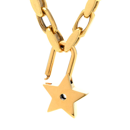 Christian Dior Metal Lucky Star Choker Necklace Aged Gold 6 of 6