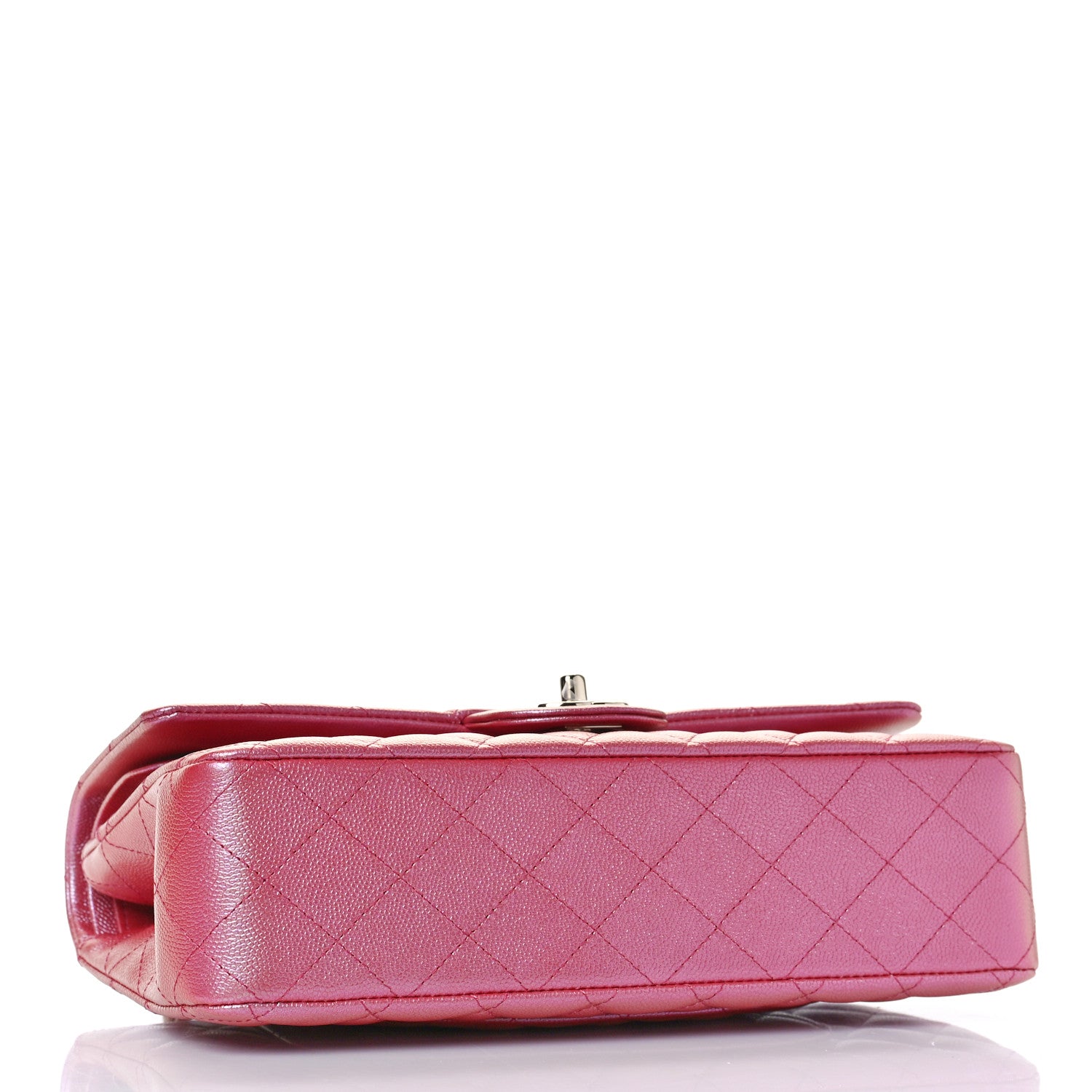 Chanel Iridescent Caviar Quilted Medium Double Flap Pink 3 of 9
