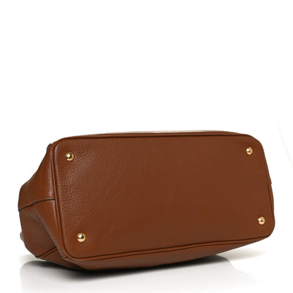 Prada Vitello Daino Tote Brown 4 of 12