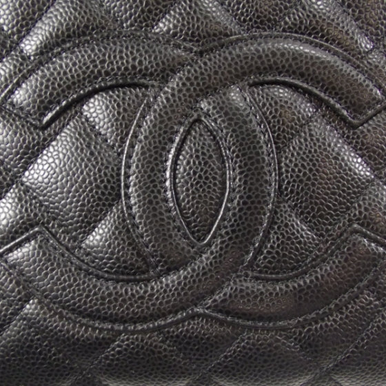 Chanel Caviar Petit Shopping Tote PST Black 7 of 15