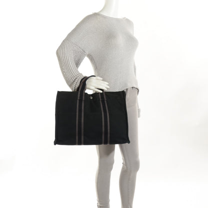 Hermes Canvas Fourre Tout MM Black 2 of 20