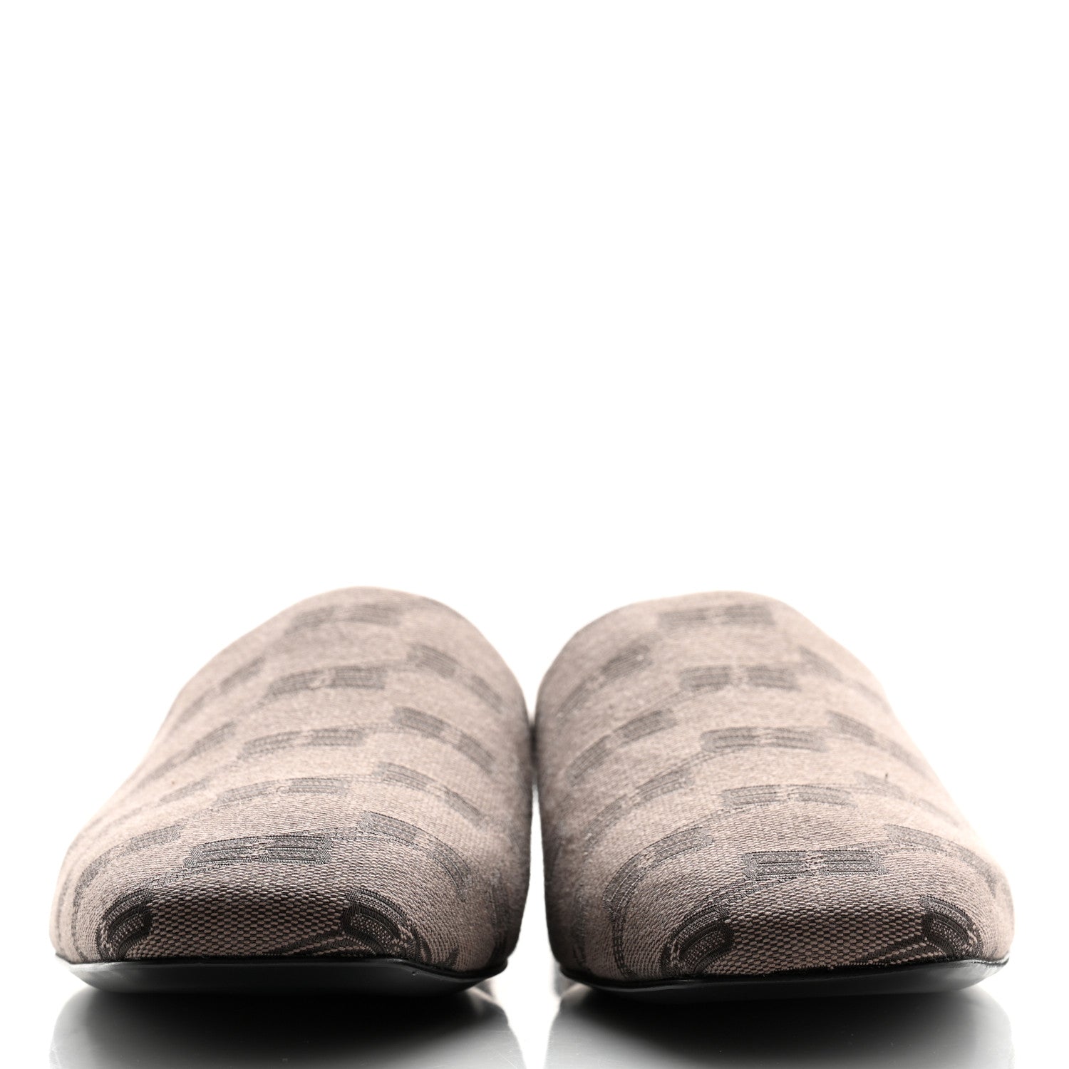 Balenciaga Jacquard BB Monogram Mens Cosy Mules 40 Dark Mink Grey Dark Brown 2 of 9