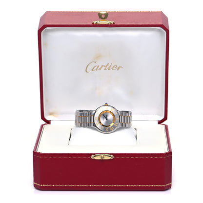 Cartier Stainless Steel 18K Yellow Gold 31mm Must De 21 Quartz Watch 5 of 5