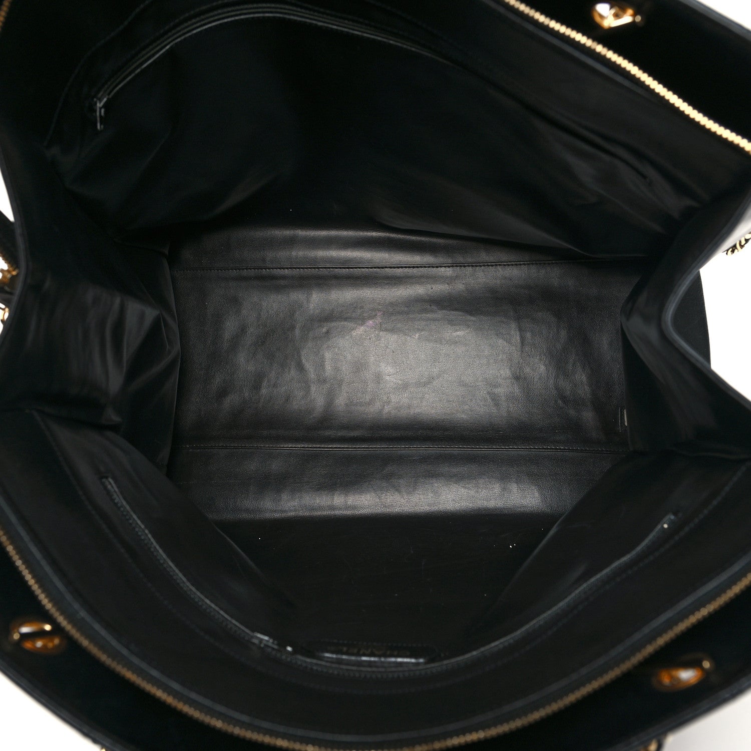 Chanel Calfskin Stitched XL Weekender Black 6 of 19