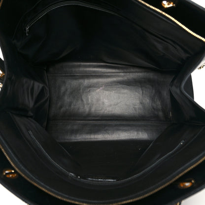 Chanel Calfskin Stitched XL Weekender Black 6 of 19