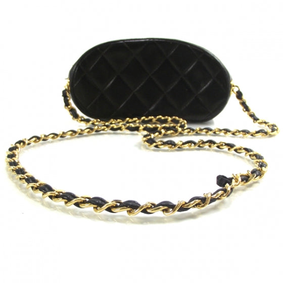 Lambskin Shoulder Bag Black