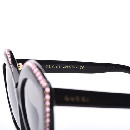 Gucci Crystal Cat Eye GG0118S Sunglasses Black 6 of 6