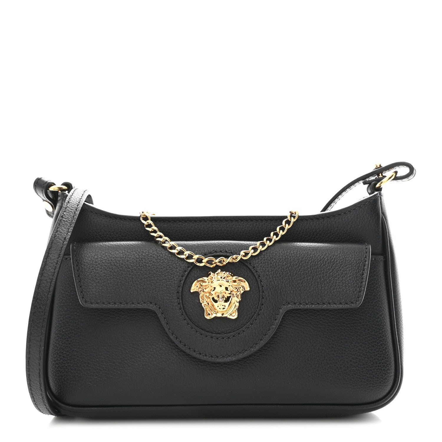 Versace Grained Calfskin La Medusa Mini Bag Black 1 of 11