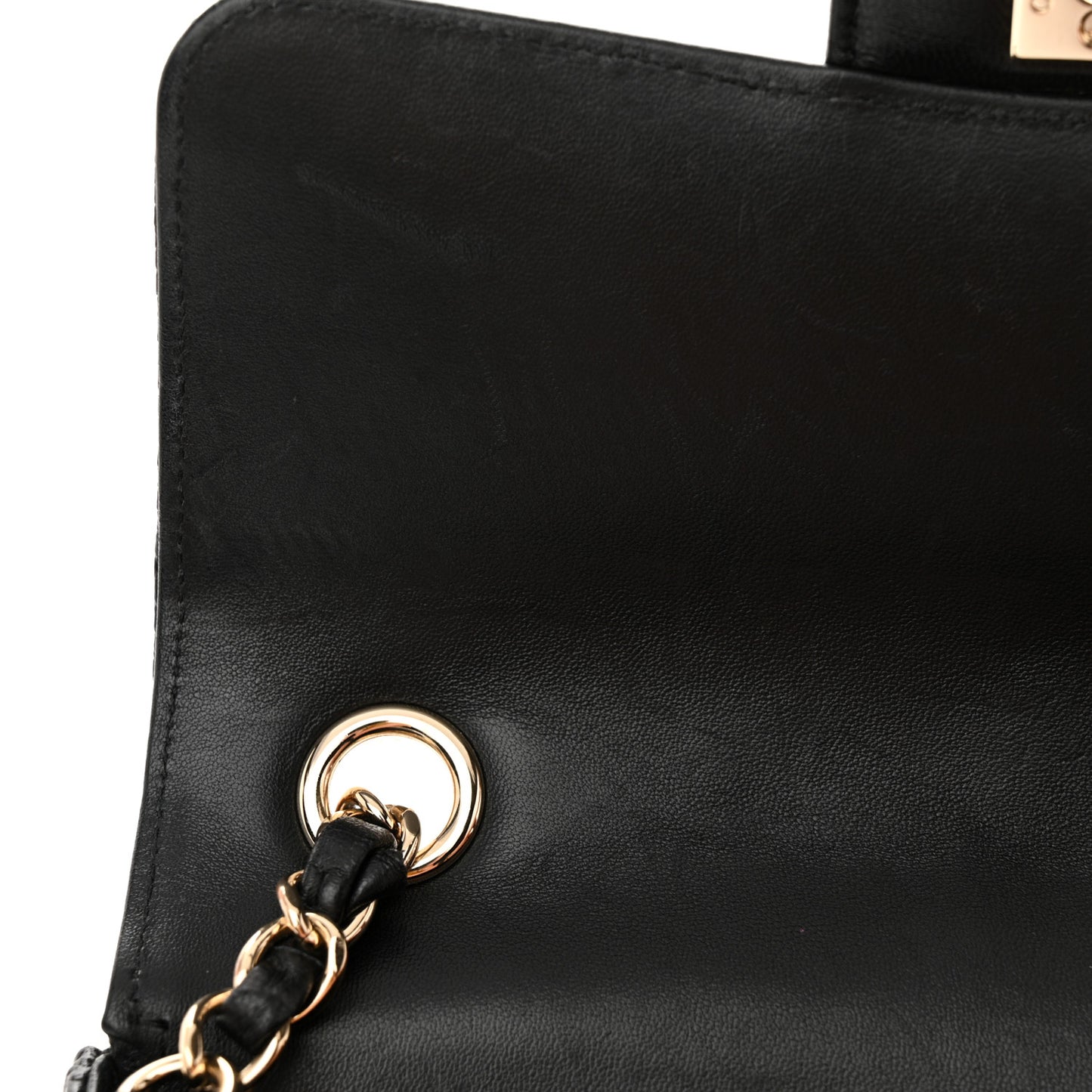 Lizard Mini Rectangular Flap Black