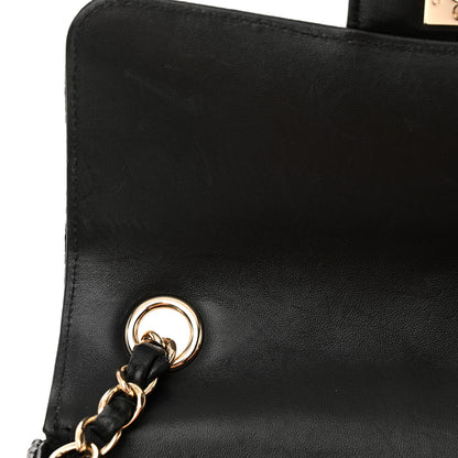 Chanel Lizard Mini Rectangular Flap Black 14 of 19