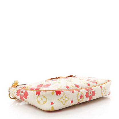 Louis Vuitton Monogram Cherry Blossom Pochette Accessories Red 4 of 10