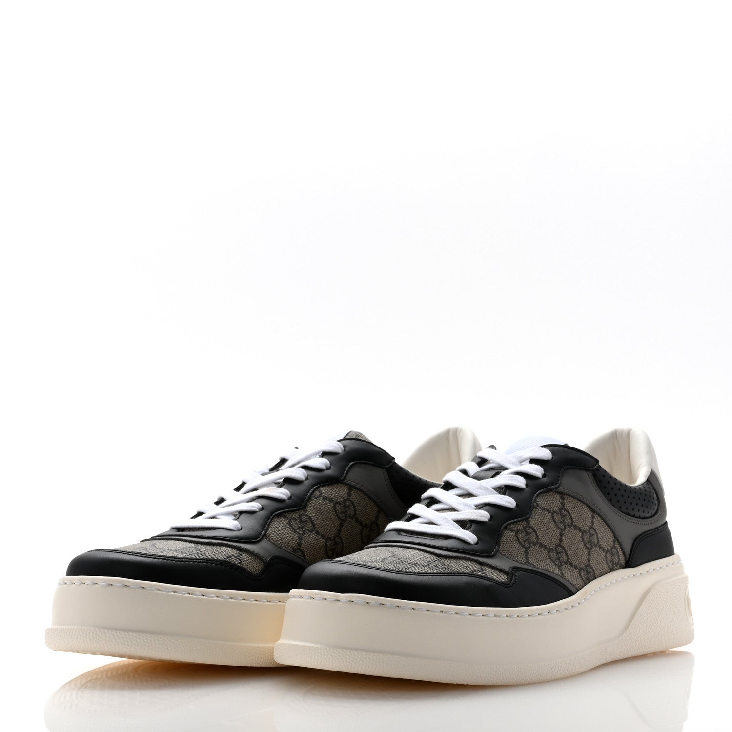Gucci GG Supreme Calfskin Monogram Mens Interlocking G 55mm Sneakers 9 3 of 12