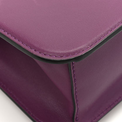 Valentino Garavani Calfskin Vlogo Loco Shoulder Bag Prune 11 of 20