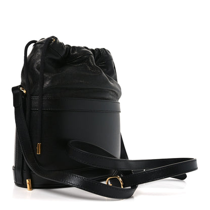 Gucci Azalea Sakai Calfskin Horsebit 1955 Drawstring Bucket Bag Black 3 of 10